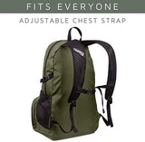 TRIPPED Travel Gear Traveling Backpack- Foldable collapsible lightweight backpack for travel (Green) 35 liters