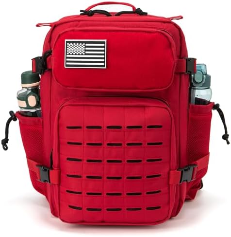 QT&QY 25L/35L/45L Military Tactical Backpack For Men Molle Daypack 3 Day Bug Out Bag Hiking Rucksack With Bottle Holder