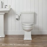 Mayfair Cameron Biscuit Toilet Seat, Non Slip Heavy Duty Wood, Easy Clean, Round