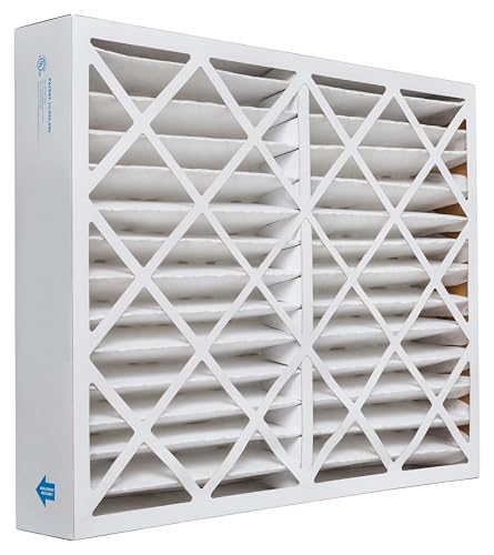 Aerostar 20x25x4 MERV 13 Pleated Air Filter, AC Furnace Air Filter, 6 Pack (Actual Size: 19 1/2"x24 1/2"x3 3/4")