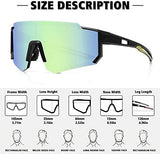 STORYCOAST Polarized Sports Sunglasses for Men Women,Driving Fishing Cycling Mountain Bike Sunglasses UV400 Protection