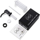 GAGALIFE Soap Dispenser for Kitchen Sink, ABS in Counter Soap Dispenser(Oil Rubbed Bronze), with 17 Ounce Large Pet Soap Bottle, Refill from The Top, Venetian Bronze