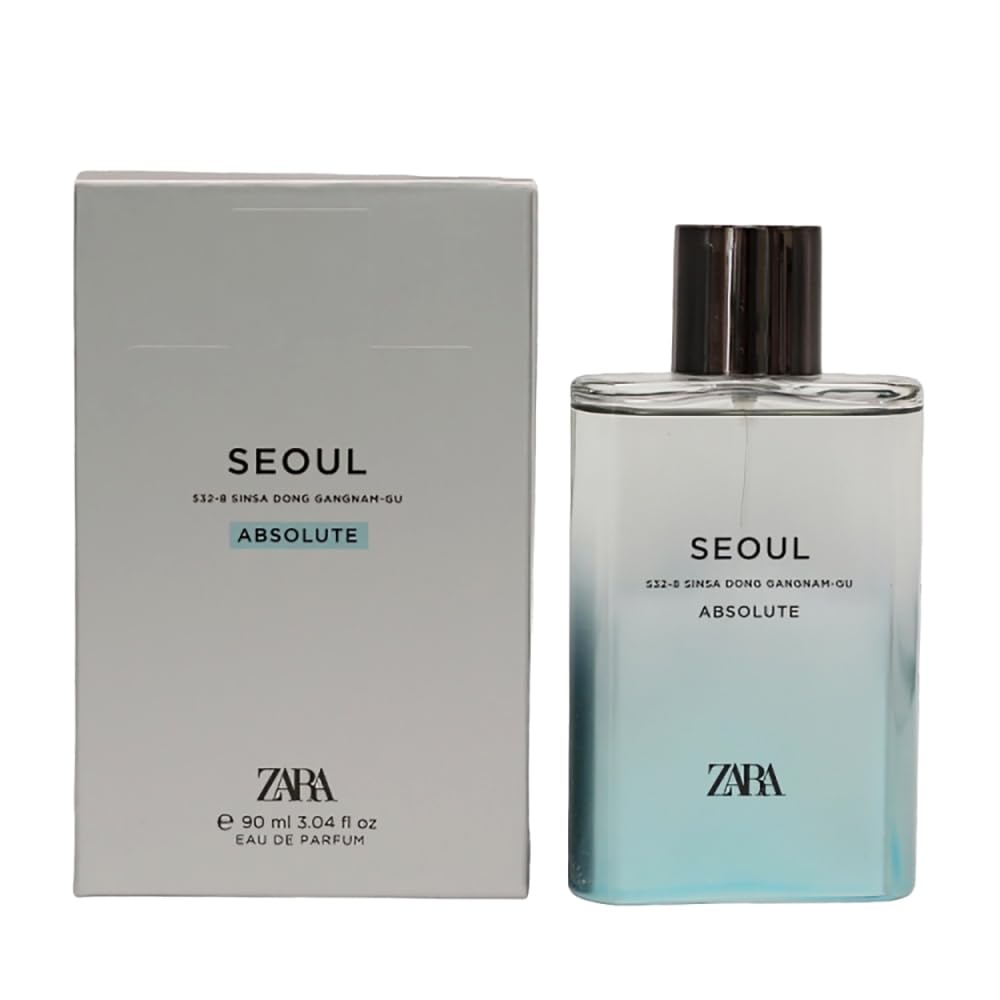 Zara Man Seoul Absolute Perfume for Men Elegant and Sophisticated Long-Lasting Eau de Parfum 90ml (3.04 fl oz)