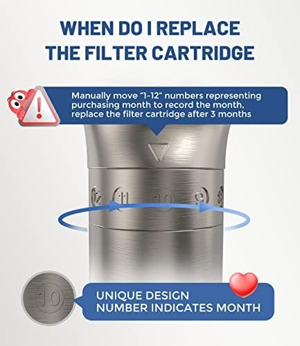 6-Mode High Pressure Handheld Shower Head with Filter, HOPOPRO High Flow Filtered Handheld Showerhead, Water Softener Filters for Hard Water - Removes Chlorine - Improves Skin Hair Condition