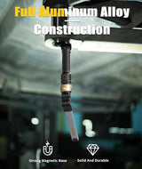 Rechargeable Work Light - 5000mAh Magnetic Flashlight with 360° Rotate Foldable Design, 1200 Lumens Led Work Light, 3 Lighting Modes Mechanic Light for Car Repairing/Emergency