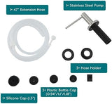 Gappo Upgraded Soap Dispenser for Kitchen Sink Brushed Nickel, Stainless Steel Countertop Pump, Built in Sink Soap Dispenser with 47" Extension Tube kit