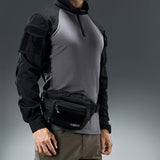 Tactical Fanny Pack Military Army Molle Edc Hip Waist Bag for Men Women 3.5L (Black)