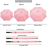 G4Free 47/54/62/68 Inch Automatic Open Golf Umbrella Oversize Extra Large Double Canopy Vented Windproof Waterproof Stick Umbrellas