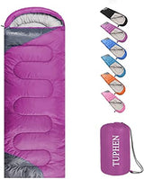 tuphen- Sleeping Bags for Adults Kids Boys Girls Backpacking Hiking Camping Microfiber Liner, Cold Warm Weather 4 Seasons Indoor Outdoor Use, Lightweight & Waterproof