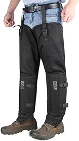 QOGIR Snake Guard Protection Chaps: Snake Bite Protection for Ankle to Thigh Snake Chaps, Waterproof Snake Gaiters
