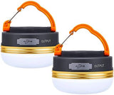 LED Camping Lantern, Rechargeable Portable Tent Light, 300LM,3 Light Modes,1800mAh Power Bank, Magnet Base,Electric Lantern Flashlight for Camping/Hiking/Fishing/Hurricane/Emergency(2 Packs)