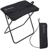 Tall Portable Stool - 15.75" Ultra-Lightweight Folding Stools for Adults & Kids - Black Stool for Camping, Hiking & More - Durable & Collapsible Pop Up Chair - Easy Setup Portable Stools for Adults