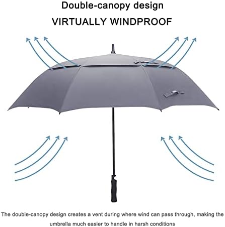 G4Free 47/54/62/68 Inch Automatic Open Golf Umbrella Oversize Extra Large Double Canopy Vented Windproof Waterproof Stick Umbrellas