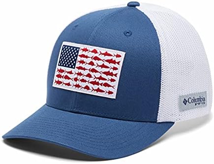 Columbia Unisex Adult PFG Fish Flag Mesh Ball Cap