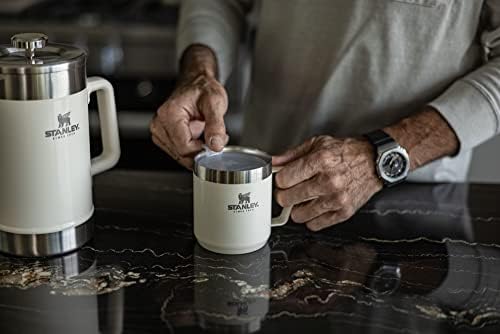 Stanley Stay-Hot Camp Mug 12 oz & 24 oz | Press Fit Drink Through Lid | Cup for Coffee, Tea and Drinks | Insulated Stainless Steel Coffee Mug | BPA-Free