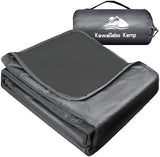 Fleece Waterproof Outdoor Blanket, Windproof Stadium Blanket for Camping, Picnics, and Sports Stay Dry and Comfortable 80"x58"