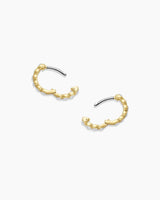 gorjana - Madison Shimmer Huggies 1/2" - 18k Gold or Silver Plated Women