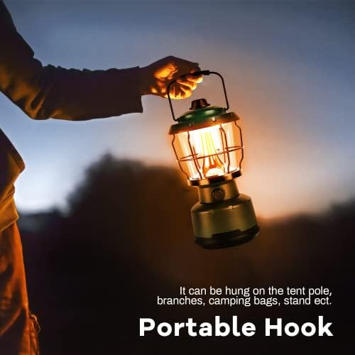 LED Camping Lantern, COB Battery Lanterns 2500LM, Water Resistant Emergency Light for Power Outage, Hurricane, Hiking