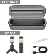 Boobowl Case Compatible with BYSOU/for AsFrost/for SupeDesk/ for Outask Camping Light Telescopic and Collapsible Night Mobile Lighting Battery, Outdoor Camping Lantern Bag (Box Only) (Grey)