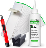 Wedge Guys Golf Grip Kits for Regripping Golf Clubs - Professional Quality - Options Include Hook Blade, 15 or 30 Tape Strips, 5 or 8 oz Solvent, Grip Tape Remover, Bench Vise & Rubber Clamp