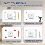 3 PCS Large Thermostat Lock Box Cover with Key, Clear Thermostat Cover with Lock Compatible With Honeywell Thermostat On Wall, AC Lock Box Cover with Key Fits Thermostats 5"H x 6" W or Smaller