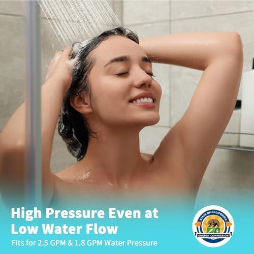 Shower Head with Handheld, Filtered Shower Head with 80" Extra Long Hose, 20-Stage Filter for Softening Hard Water to Improve Hair and Skin Problems