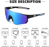 STORYCOAST Polarized Sports Sunglasses for Men Women,Driving Fishing Cycling Mountain Bike Sunglasses UV400 Protection