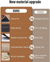 PADOOR Non Slip Stair-Treads Matching-Mat for Wooden Steps, Square Rubber Backing Non Slip Stair Landing Mat 30x30 inch