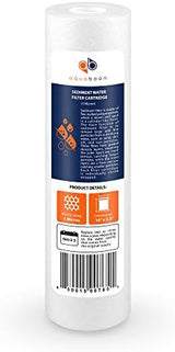 Aquaboon 10” x 2.5” Whole House and Reverse Osmosis Sediment 1 Micron Water Filter Cartridge | COMPATIBLE WITH: Culligan P1, Pentek P1, PD-1-934, P5, AP110, WFPFC5002, CFS110, RS14, WHKF-GD05 (4-PACK)