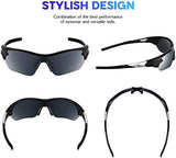 BEACOOL Polarized Sports Sunglasses for Men Women Youth Baseball Cycling Running Driving Fishing Golf Motorcycle TAC Glasses