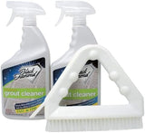 Ultimate Grout Cleaner for Tile Floors Blasts Away Years of Dirt and Grime. Heavy Duty Spray Cleaning Solution. Safe for Colored Grout and Natural Stone. Professional Results 2-QTS W Brush