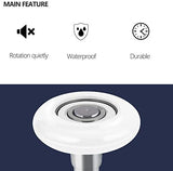 XiKe 12 Pack White 2" Nylon Garage Door Roller 4" Stem, Quiet/Durable and High Load, Use 6200-2RS Double Seals Precision Bearings.