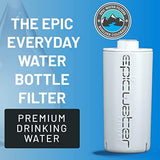 Epic Everywhere Bottle Filter Complete Filter | 1-Pack | 75 Gallon Total Filter Life | 3-4 month Supply | Compatible with all Epic Water Bottles | Replaces Everyday and Outdoor