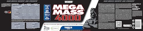 Weider Nutrition Mega Mass 4000 Vanilla 3000g