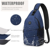 Crossbody Bags for Women Men Trendy Sling Bag Bakpack Casual Chest Bag with Convertible Shoulder Strap
