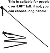 Aventik Fold-able Wading Staff Water Depth Safety Warning Sign Coated Stainless Steel Core T7075 Aluminum Body Corrosion Resistance