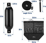 Affordura Boat Fender 4 Pack Boat Bumpers Fenders with 4 Ropes, Boat Bumpers for Pontoon Boat Fenders Inflatable