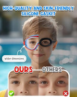 Rantizon Swim Goggles 2 Pack, Wide View Anti Fog&UV Swimming Goggles for Audlt, No Leaking Pool Accessories for Men Women Kid