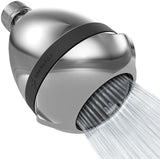 SparkPod 3-Inch Extreme High Pressure Shower Heads - Pressure Boosting with Rain, Massage & Pulsating Mode, Powerful Water-Saving Showerhead - 2.5 GPM Fixed Shower Head (Polished Chrome)