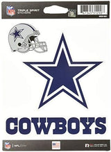 Rico Industries NFL Football Triple Spirit Stickers Triple Sticker Sheet