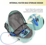 Bseash 40L Waterproof Hiking Backpack with Rain Cover, Outdoor Sport Travel Bag Daypack for Camping Climbing Skiing Cycling (Milk Green)