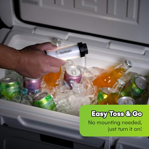 Beast Cooler Accessories StarBright Rechargeable Cooler Light with USB Charging - Cooler Light for YETI, RTIC, Igloo, Coleman - Waterproof LED - No Installation Required - 5.35x1.61x5.35 Inches
