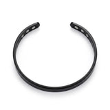 KALM Bracelet, Adjustable Bangle Bracelets for Women, with Gift Box (Black)