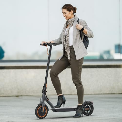 VOLPAM Electric Scooter, 350W/500W, 8.5"/10" Tires, 12/21/28 Miles Range, 16/19/22Mph, Folding E-Scooter with Dual Braking