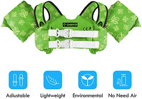 Chriffer Kids Swim Vest Life Jacket for 22-66 Pounds Boys and Girls, Toddler Floaties with Shoulder Harness Arm Wings for 2,3,4,5,6,7 Years Old Baby