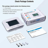 Upgraded Non Programmable Thermostats for Home 1 Heat/1 Cool Single Stage System, with Temperature & Humidity Monitor and Large Green LCD