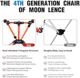MOON LENCE Portable Camping Chair Backpacking Chair - The 4th Generation Ultralight Folding Chair - Compact, Lightweight Foldable Chairs for Hiking Mountaineering, Beach