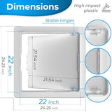 Access Panel for Drywall - 22 x 22 inch - Wall Hole Cover - Access Door - Plumbing Access Panel for Drywall - Heavy Durable Plastic White