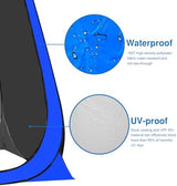 Portable Pop Up Privacy Tent, Outdoor Camping Bathroom Toilet Shower Tent Spacious Dressing Changing Room for Hiking Beach Picnic Fishing, Instant Rain Shelter with Carrying Bag-