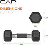 CAP Barbell Coated Dumbbell Weight | Multiple Options Pairs & Sets